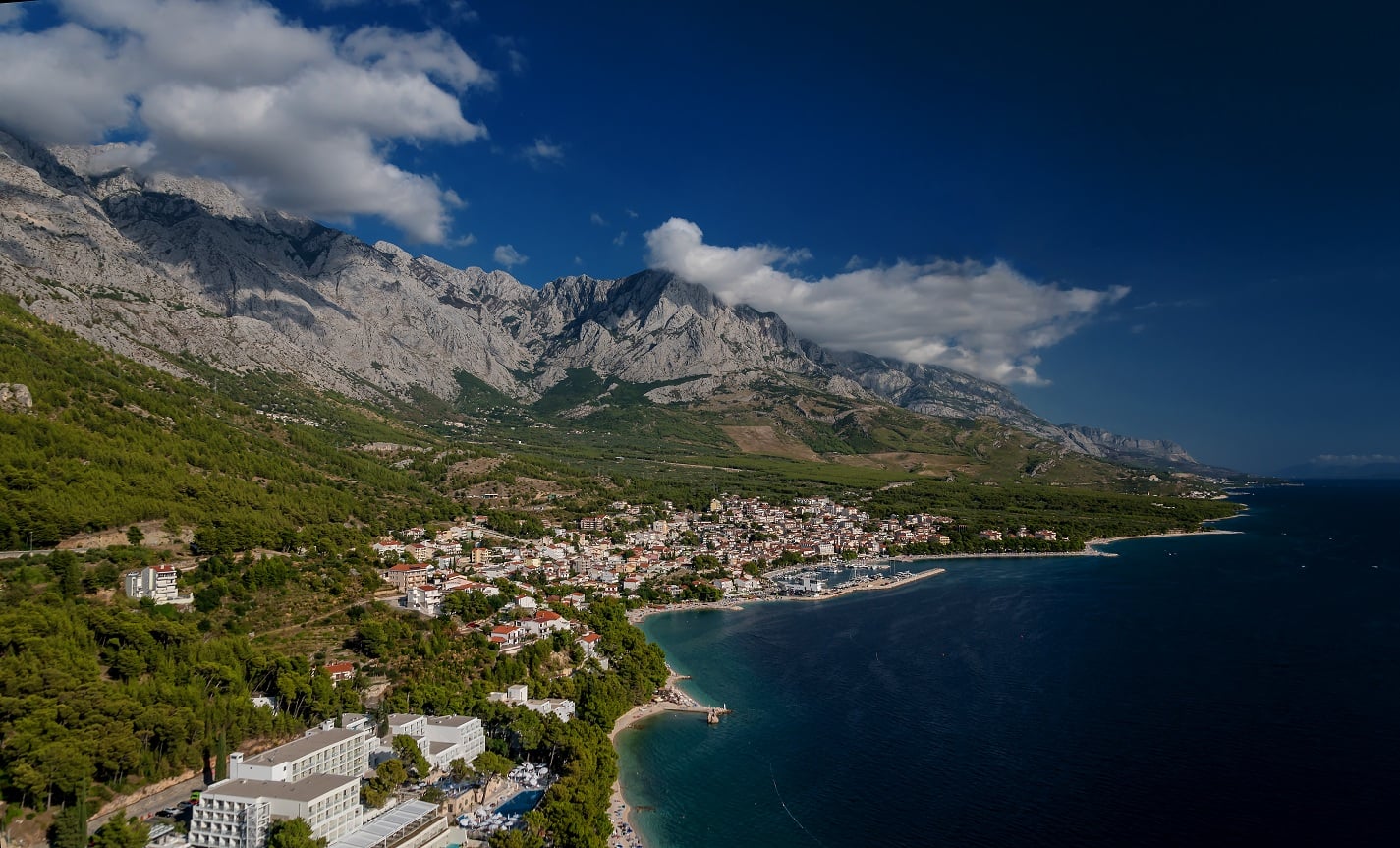MomentoSnap outdoor photo booth at Baška Voda, Makarska Riviera, Dalmatia, Croatia